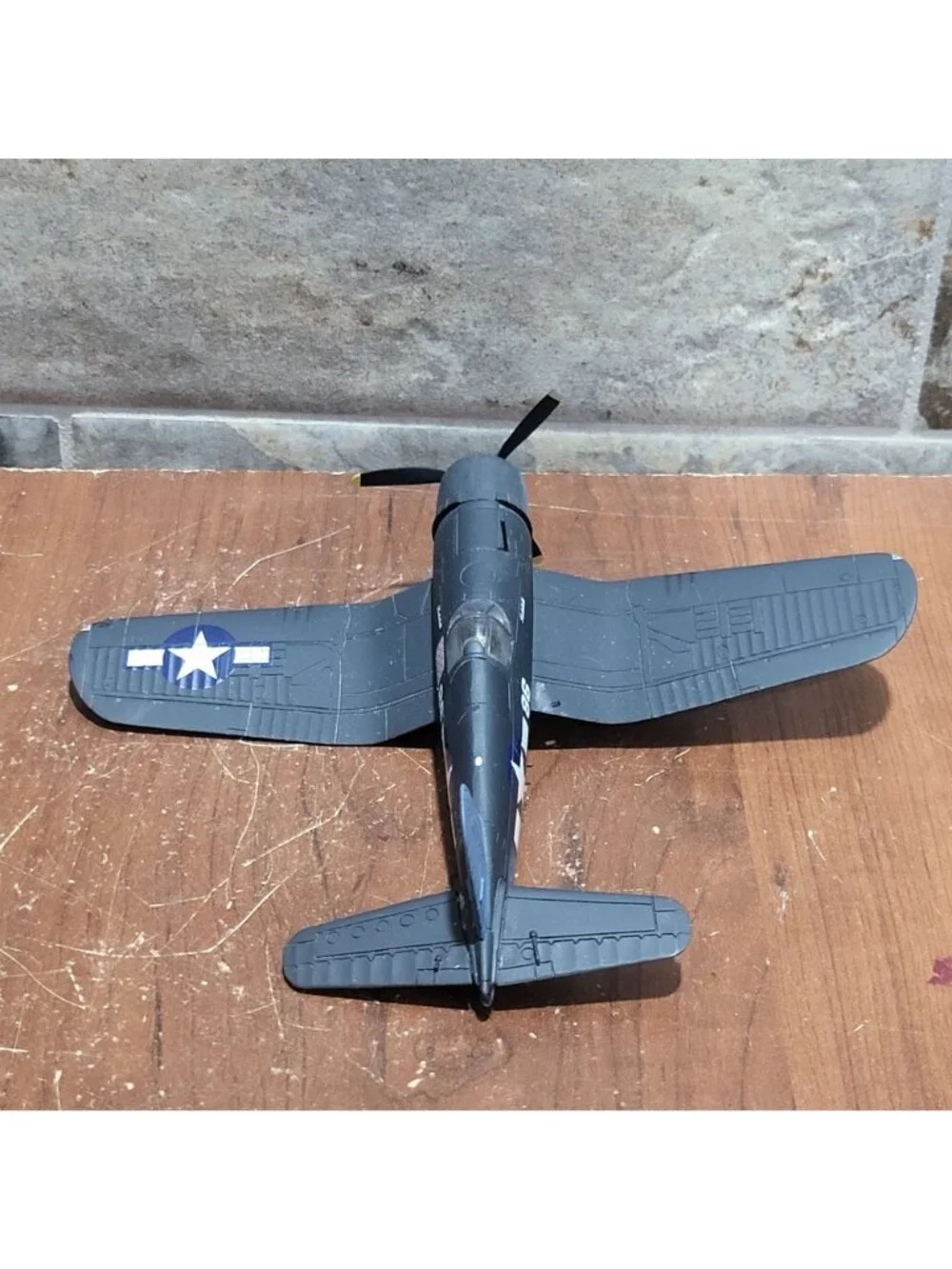 Assembled Airplane Model Kit Vought F4U Corsair Fighter Plane